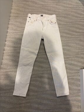 Citizens Of Humanity White Ankle Jeans